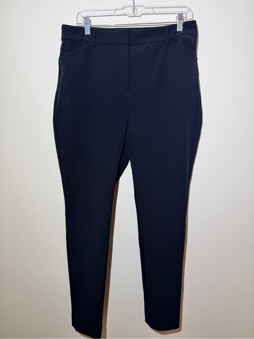 Express Navy Ankle Crop Straight Pants